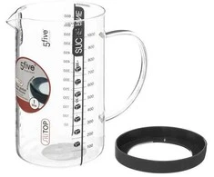 5five Simply Smart Indas matavimui stiklinis 1000 ml 5Five 189406