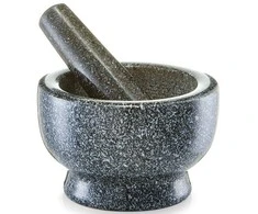 Zeller Present Dark Tamsaus granito spalvos virtuvinis skiedinys GRANIT su grūstuvu, ZELLER