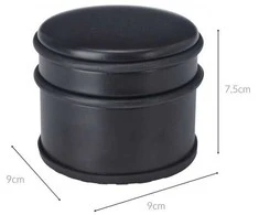 Excellent Houseware Stoperis durims, juodas, 9 cm