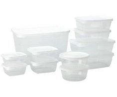 Excellent Houseware Sandėliavimo indų rinkinys 11 vnt. su dangčiais