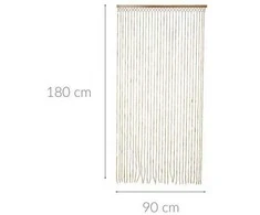 Home Styling Collection Boho durų karoliukai, 90 x 180 cm