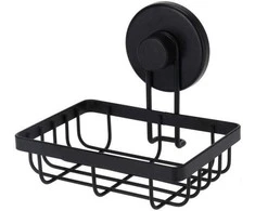 Bathroom Solutions Dušo lentyna juodo metalo su siurbtuku 13,5x10,5x11,5 cm