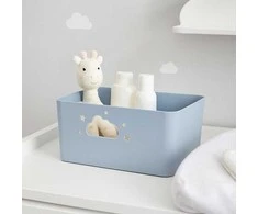 Storage Solutions Star NEBULA daiktadėžė su debesies ir žvaigždės formos rankenomis, aukštis 11 cm.