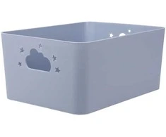 Storage Solutions Star NEBULA daiktadėžė su debesies ir žvaigždės formos rankenomis, aukštis 11 cm.