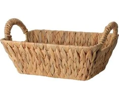 Home Styling Collection Pintas vandens hiacinto duonos krepšelis BRAID, su rankenomis, 30 x 20 cm