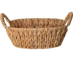 Home Styling Collection Pintas vandens hiacinto duonos krepšelis BRAID, su rankenomis, 30 x 25 cm