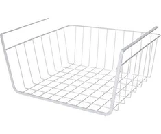 Storage Solutions Sandėliavimo sprendimai Pakabinamas vaisių krepšelis, metalinis, šviesiai pilkas, 30 x 25,5 x 14 cm