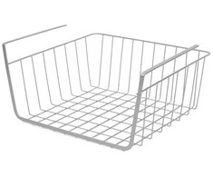 Storage Solutions Sandėliavimo sprendimai Pakabinamas vaisių krepšelis, metalinis, šviesiai pilkas, 30 x 25,5 x 14 cm