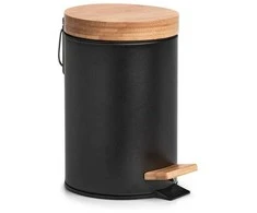 Zeller Present Vonios krepšys iš metalo ir bambuko, Ø 16,8 cm