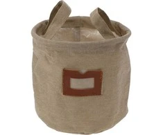 Home Styling Collection Audinio krepšelis su langu ir rankenomis, Ø 16 cm