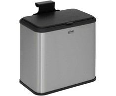 5five Simply Smart Steel ECO bio šiukšliadėžė su nerūdijančio plieno korpusu, 5 l