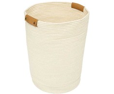 Branq DUO medvilninis skalbinių krepšelis, 80 l, Ø 44 cm