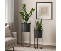 Home Styling Collection PIECES Metaliniai gėlių vazonai IDEM, 2 vnt.