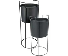 Home Styling Collection PIECES Metaliniai gėlių vazonai IDEM, 2 vnt.