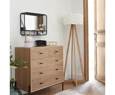 Atmosphera Lamp Bambuko toršeras - baltas, aukštis 150 cm