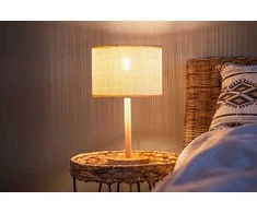Atmosphera Lamp Stalinis šviestuvas DELLA, medinis pagrindas, 42 cm