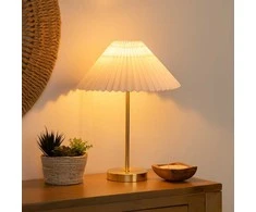 Atmosphera Lamp JILING origami stalinė lempa su klostuotu gaubtu, Ø 37 cm