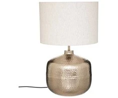 Atmosphera Kais šviestuvas su smėlio spalvos gaubtu, metaliniu pagrindu, aukštis 52 cm