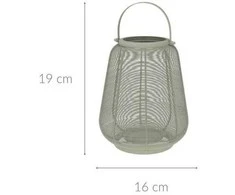 Home Styling Collection Metalinis žibintas su rankena, 16 x 19 cm