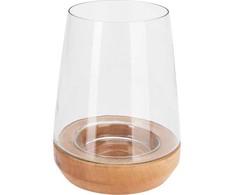 Mondex Žibintas su mediniu pagrindu, 23 cm