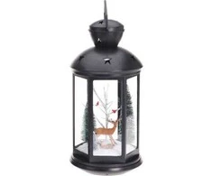 Home Styling Collection Žibintas su kalėdine scena, 43 cm