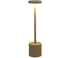 Home Styling Collection Lamp LED stalinė lempa su įkraunama baterija, metalinė, 34 cm