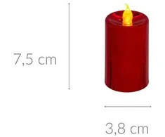 Atmosphera LED blizgančios žvakės, 4 vnt.