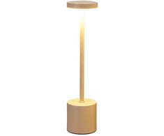 Lamp LED stalinė lempa su įkraunama baterija, metalinė, 34 cm