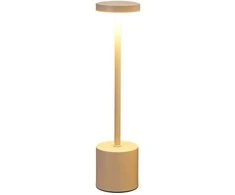 Lamp LED stalinė lempa su įkraunama baterija, metalinė, 34 cm