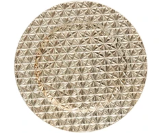 Atmosphera Lėkštinis kilimėlis su geometriniu raštu, auksinis, Ø 33 cm