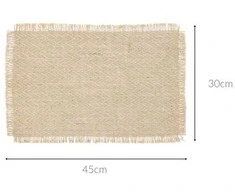 Home Styling Collection Lėkštinis padėkliukas, 2 vnt, džiutas, 45 x 30 cm