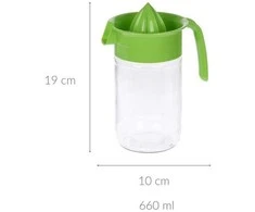 Excellent Houseware Citrinų spaustukas su talpa, 660 ml
