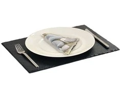 Kesper Padėklas Slate, su neslystančiomis kojelėmis, skalūnas, 40 x 30 cm, H 0,6/0,7 cm, vnt