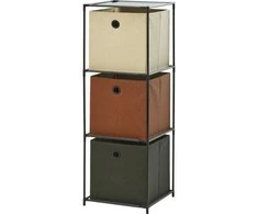 Storage Solutions Metalinis Stovas su Dėžėmis 34,5x34,5x100 cm