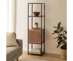 Bibliotekos lentyna su spintele KASTO, 43 x 33 x 153 cm
