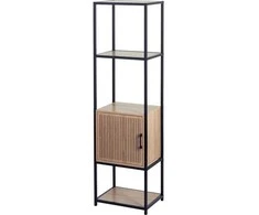 Bibliotekos lentyna su spintele KASTO, 43 x 33 x 153 cm