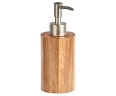 Liquid soap dispenser, Acacia wood, ZELLER