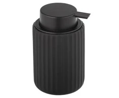 Skysto muilo dozatorius BELLUNO, keraminis, juodas, 300 ml, Wenko