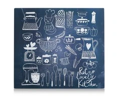 LOVELY KITCHEN stiklinė apsauginė plokštė viryklei — didelė, ZELLER