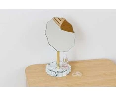 5five Simply Smart Kosmetinio veidrodėlio gėlė MARBY su papuošalų padėklu, Ø 12,2 cm