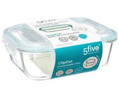 5five Simply Smart Maisto indas su dangteliu, 2,26 l, stiklinis