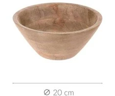 Excellent Houseware Puikūs namų apyvokos reikmenys Mango medžio dubuo, Ø 20 cm, raudonas