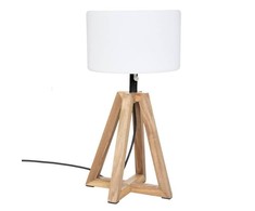 Atmosphera Lamp Matia terasinis šviestuvas, akacijos medžio rėmas, aukštis 58 cm