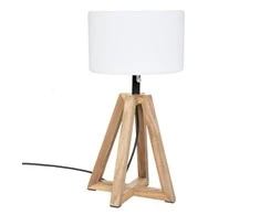 Atmosphera Lamp Matia terasinis šviestuvas, akacijos medžio rėmas, aukštis 58 cm