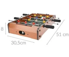 XQMAX Free &amp; Easy Stalo futbolo žaidimas iš medžio 50x31x9,5 cm