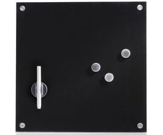 MEMO stiklo magnetinė lenta, balta+3 magnetukai, 40x40 cm, ZELLER