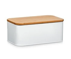 Bamboo Metalinė duonkepė su bambukine pjaustymo lenta, 2in1, 31x18x13 cm, ZELLER