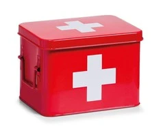 First Metalinis pirmosios pagalbos vaistinėlė, medicininė dėžutė, 22x16x16 cm, ZELLER