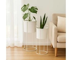 Home Styling Collection PIECES Metaliniai gėlių vazonai IDEM, 2 vnt.