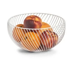 Metalinis vaisių krepšelis, Ø 26,5 cm, baltas, ZELLER